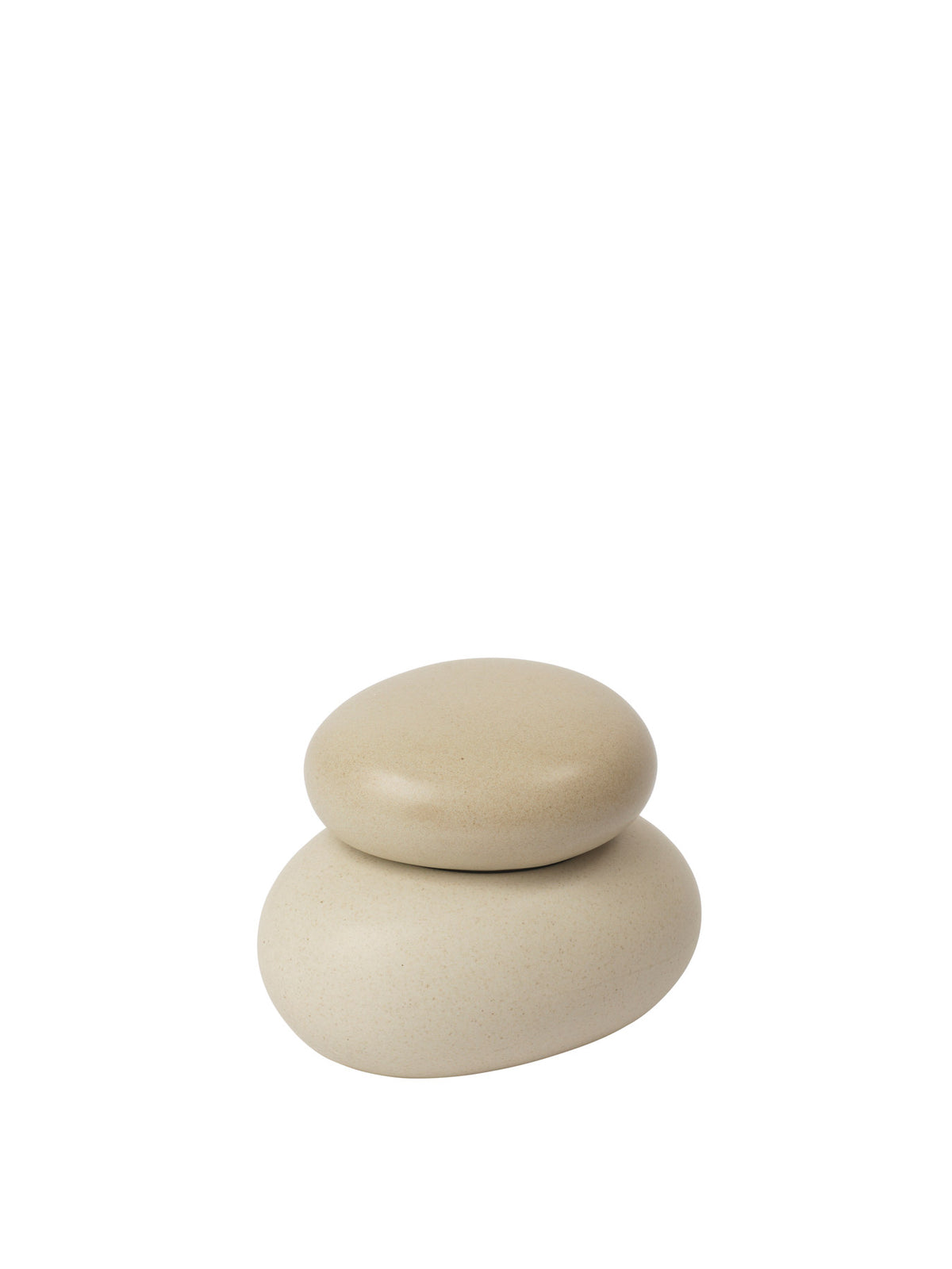 Pebble Box in Sand/Creme präsentiert im Onlineshop von KAQTU Design AG. Aufbewahrungsbox ist von Ferm Living