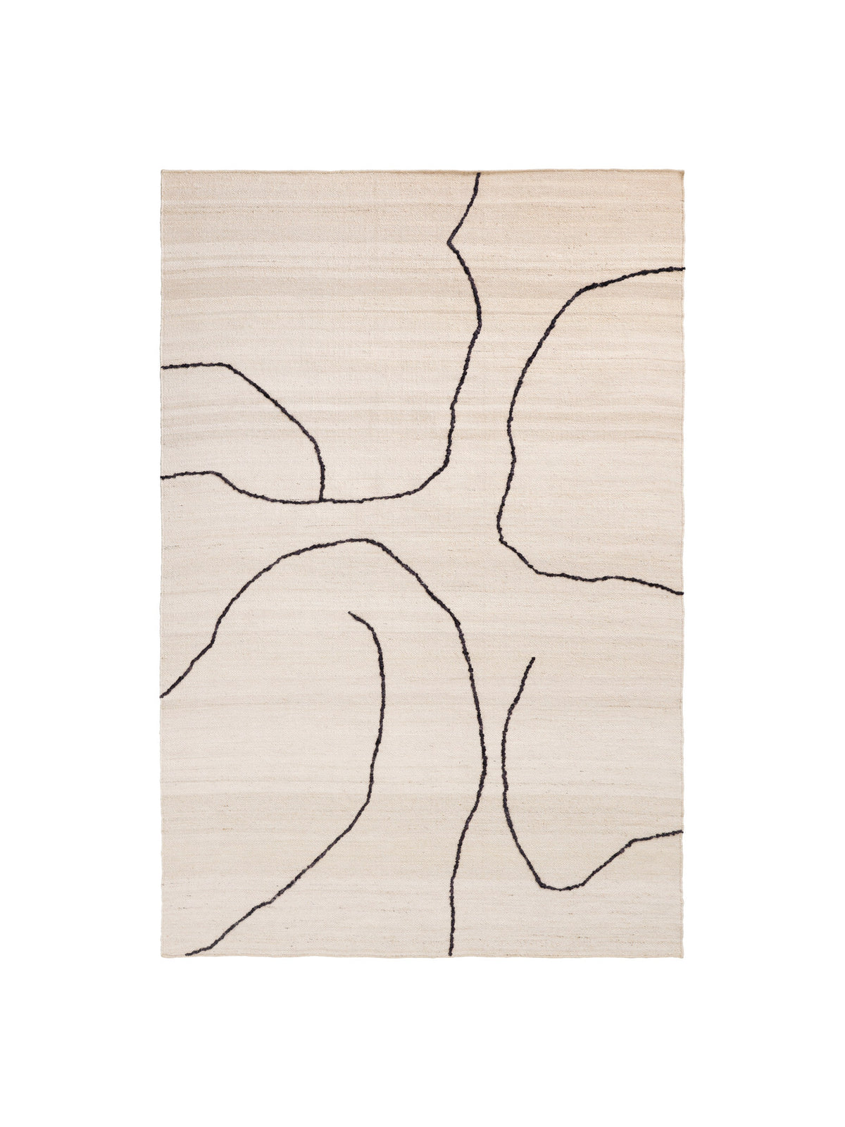 Gesso Jute Teppich 170 x 240 in Off-White/Dunkel Feige präsentiert im Onlineshop von KAQTU Design AG. Teppich ist von Ferm Living