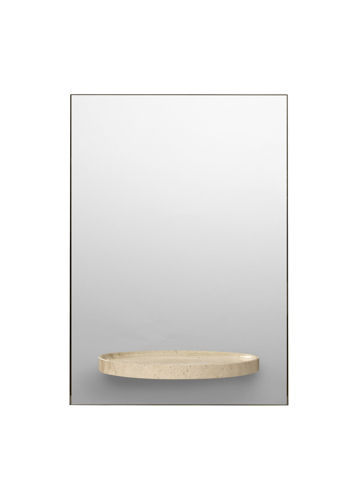 Symmetry Spiegel in Travertin präsentiert im Onlineshop von KAQTU Design AG. Wandspiegel ist von Ferm Living