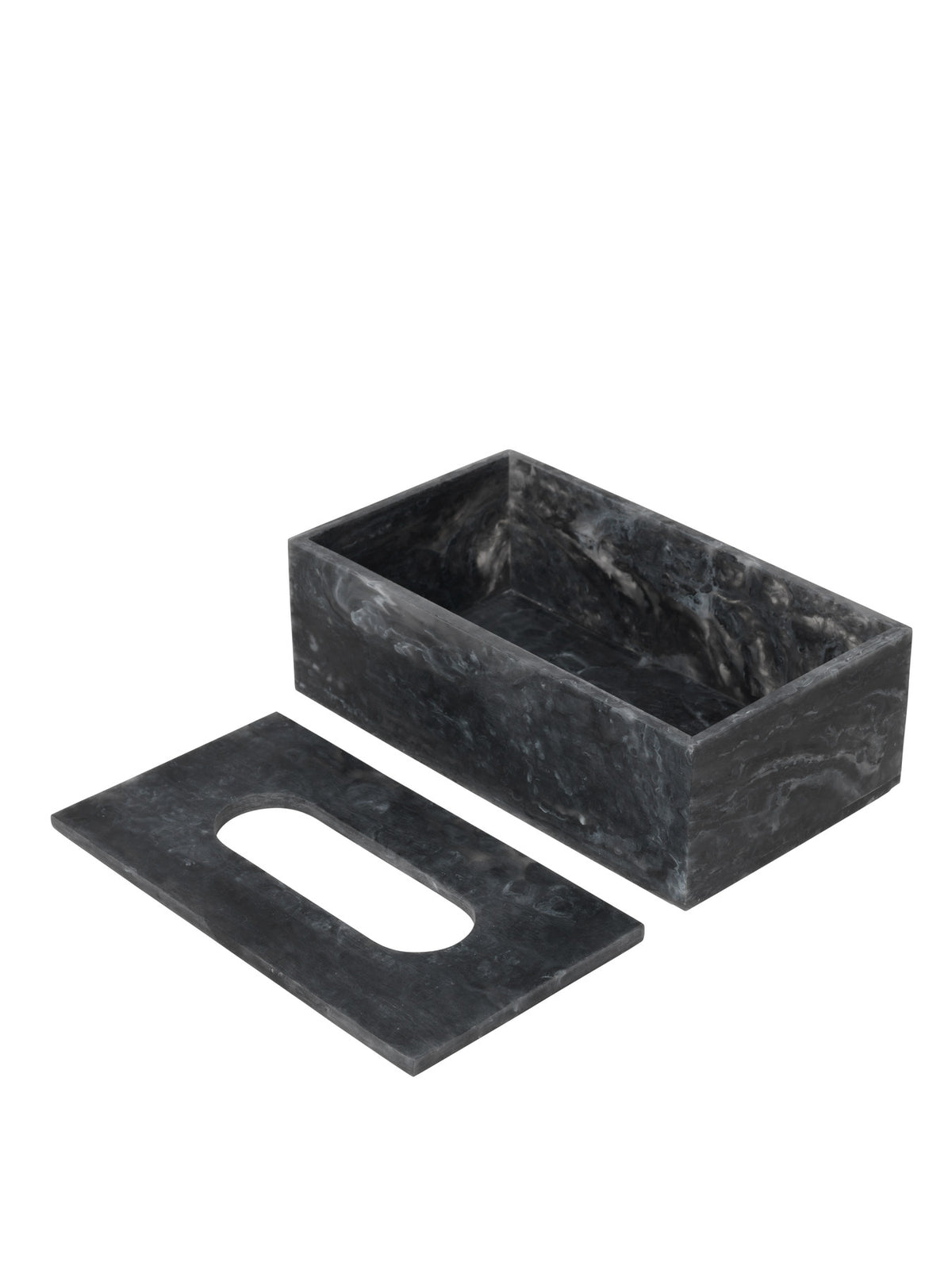 Mist Taschentuchbox in Holzkohle präsentiert im Onlineshop von KAQTU Design AG. Küchenhelfer ist von Ferm Living