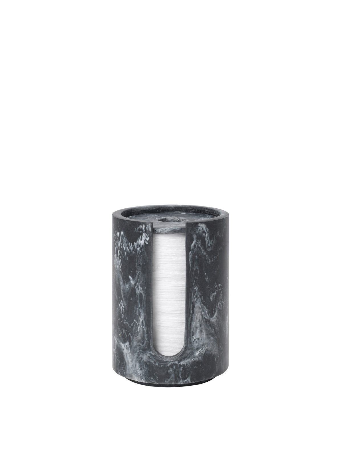Mist Wattepadhalter in Anthrazit präsentiert im Onlineshop von KAQTU Design AG. Badzubehör ist von Ferm Living