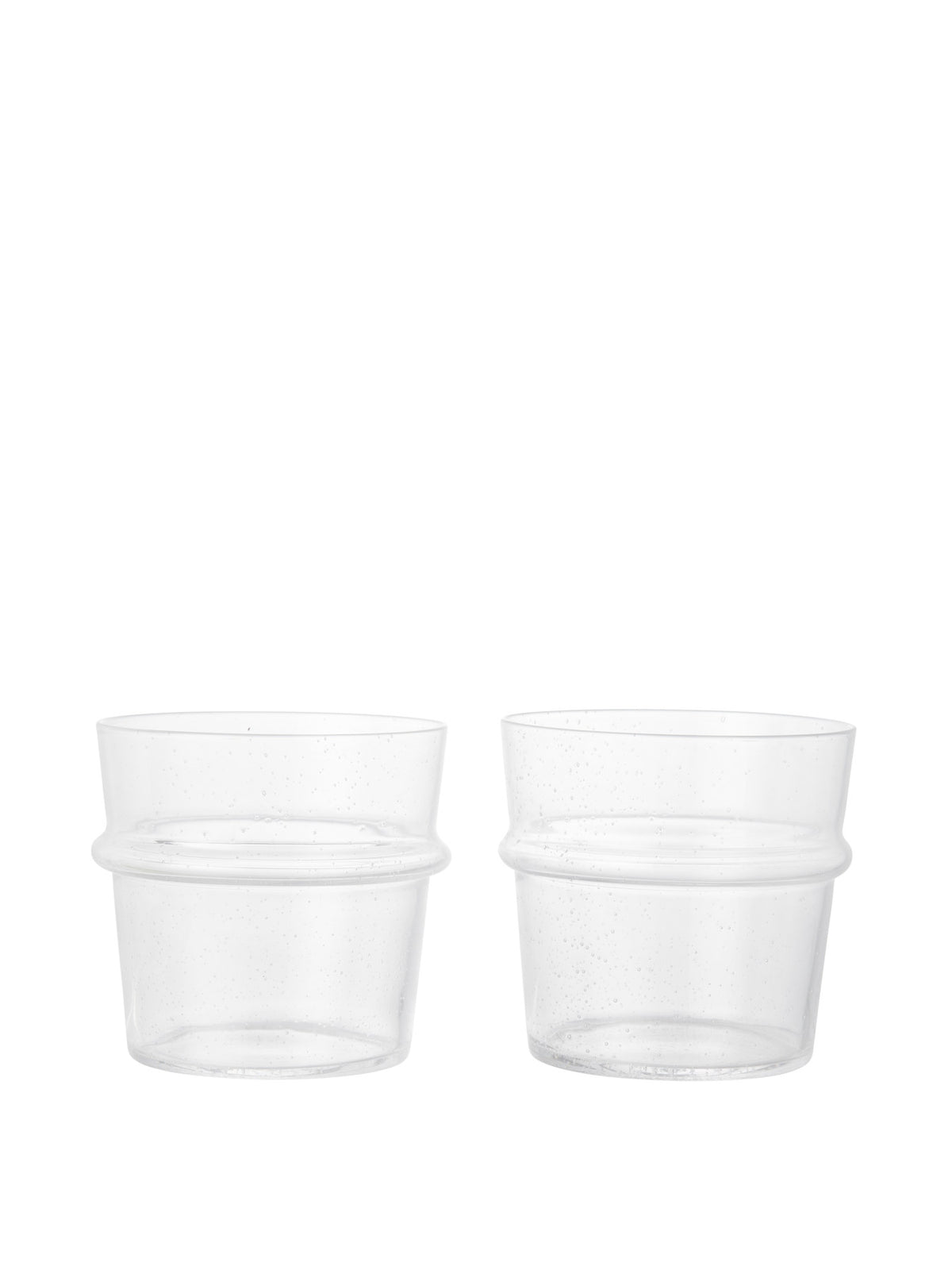 Boya Gläser Low Set aus 2 in Klar präsentiert im Onlineshop von KAQTU Design AG. Trinkgläser ist von Ferm Living
