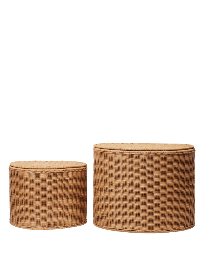 Willora Aufbewahrungsbox Set of 2 in Natural präsentiert im Onlineshop von KAQTU Design AG. Aufbewahrungskorb ist von Ferm Living
