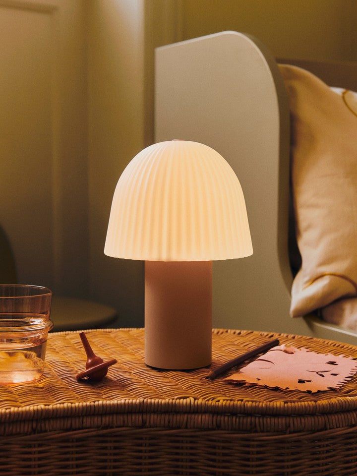 Zwei stilvolle Willora Aufbewahrungsboxen von Ferm Living, ideal für die ordentliche Aufbewahrung und Dekoration in jedem Raum.