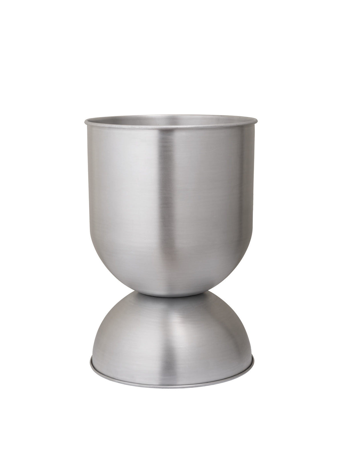 Hourglass Topf in Aluminium präsentiert im Onlineshop von KAQTU Design AG. Pflanzentopf Outdoor ist von Ferm Living