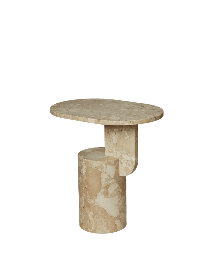 Stylischer Insert Beistelltisch Stone von Ferm Living, gefertigt aus edlem Naturstein, perfekt für zeitgemäße Einrichtung und stilvolle Akzente.