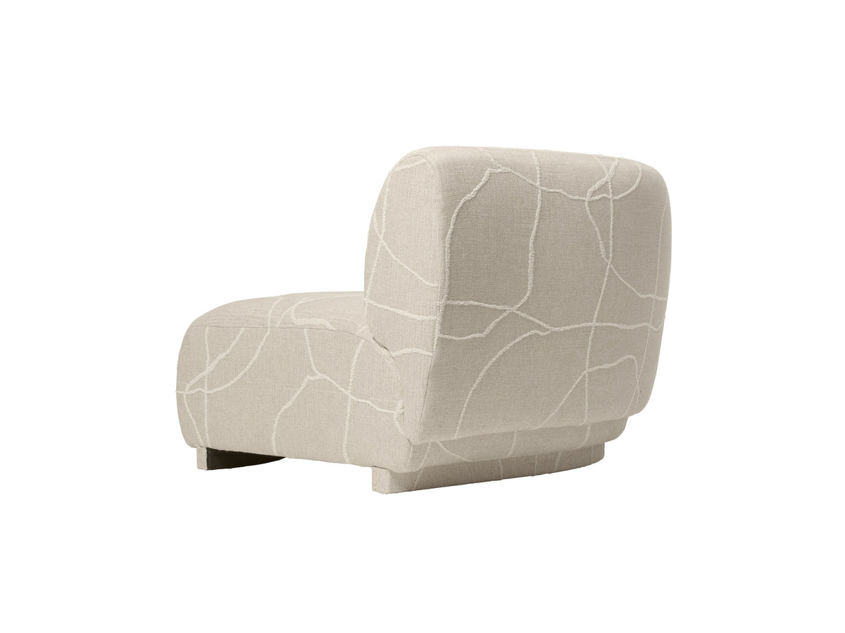 Rico Eckelement 90, modulares Sofa mit gerundeter Form und gepolstertem Stoffbezug