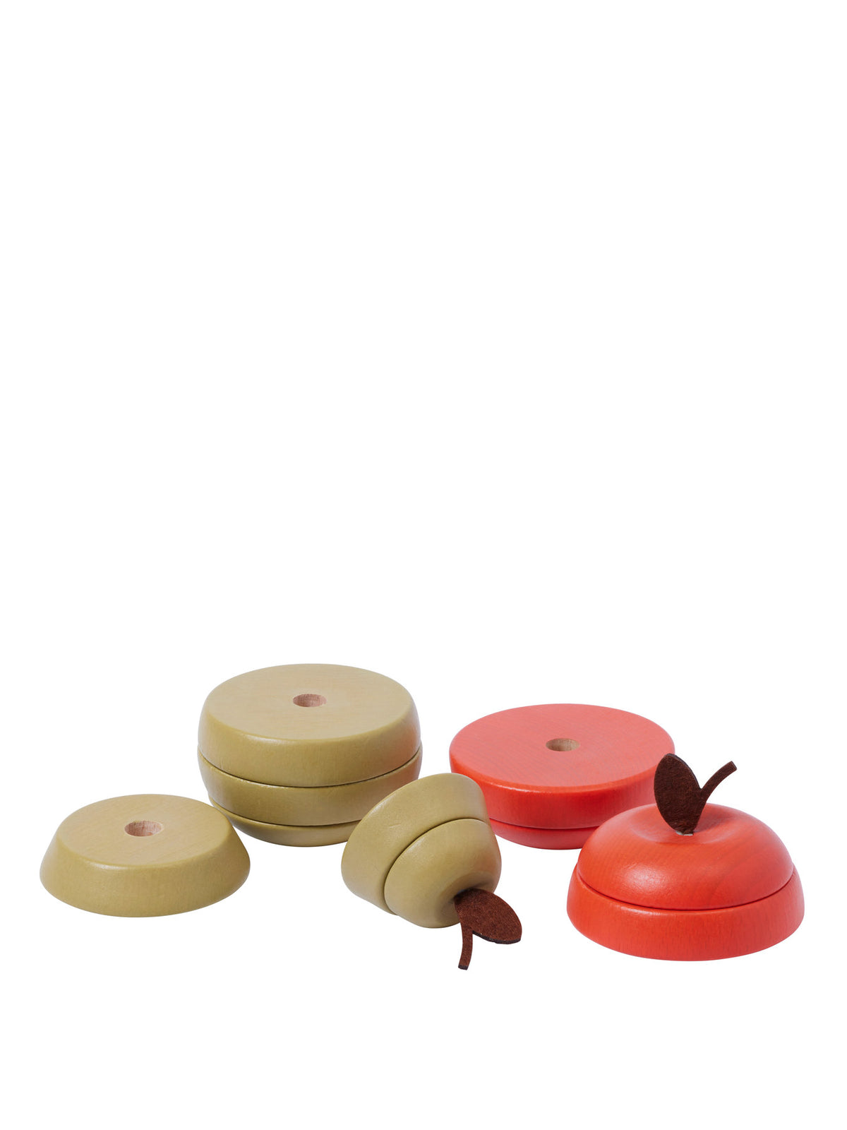 Stacking Apple and Pear Set of 2 in Multi präsentiert im Onlineshop von KAQTU Design AG. Spielzeug ist von Ferm Living