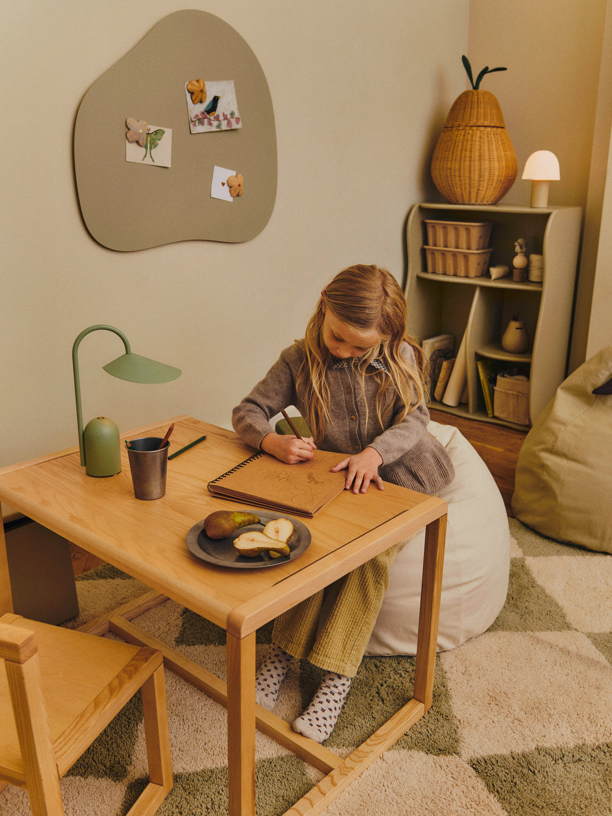 Willora Magnetic Board in Cashmere präsentiert im Onlineshop von KAQTU Design AG. Pinnwand ist von Ferm Living