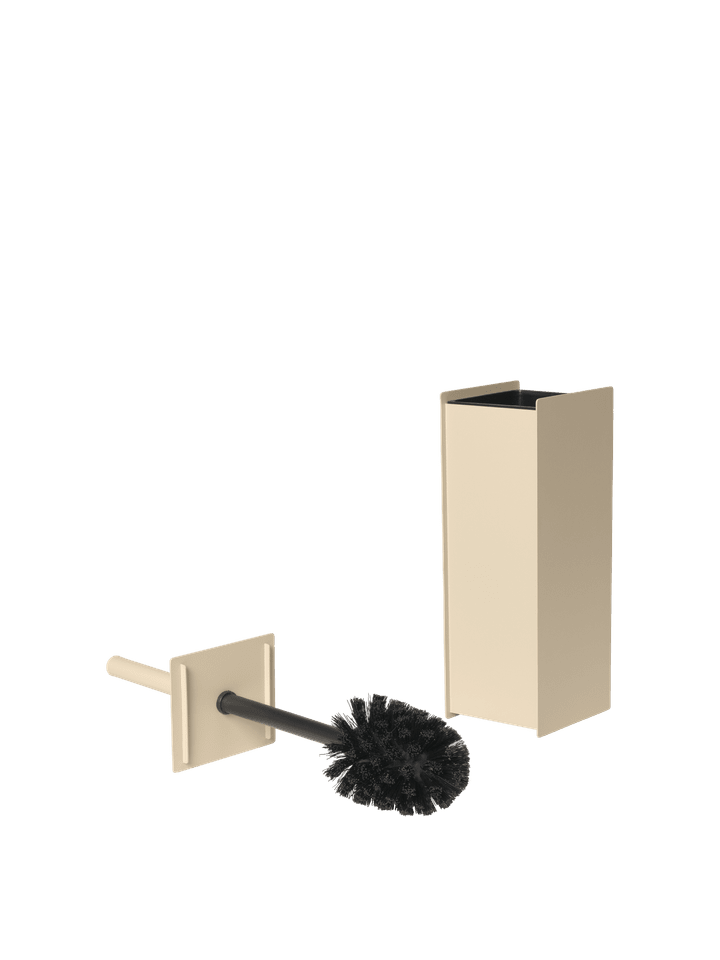Stilvolle Toilettenbürste Sama von Ferm Living in sanftem Cashmere, vereint modernes Design mit praktischer Funktionalität für Ihr Badezimmer.