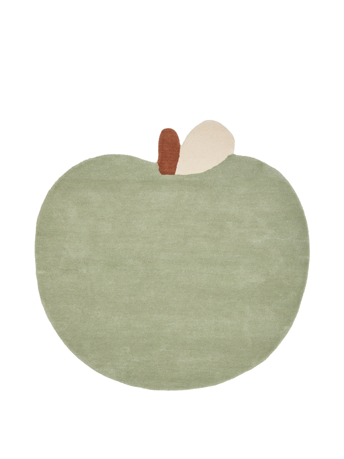 Apple Tufted Rug in Tea Green präsentiert im Onlineshop von KAQTU Design AG. Teppich ist von Ferm Living