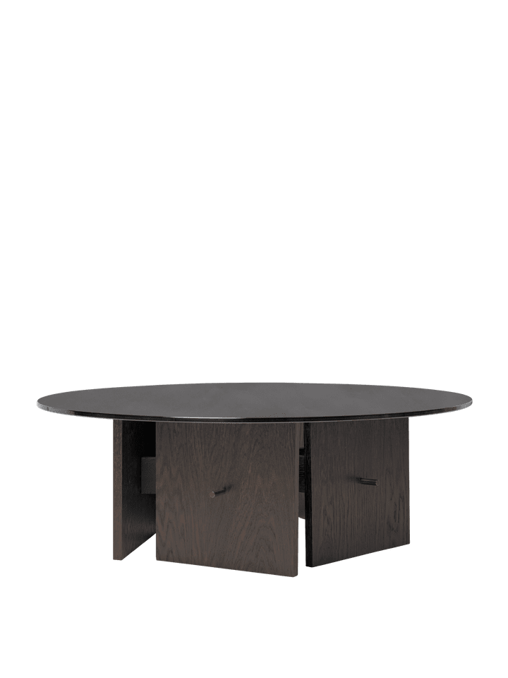 Aukko Coffee Table in Tinted Glass/Dark Stained Oak präsentiert im Onlineshop von KAQTU Design AG. Esstisch ist von Ferm Living