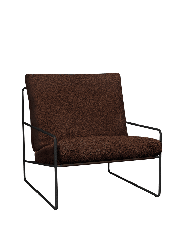 Desert 1 Sitzer Loungesofa in Black/Chestnut präsentiert im Onlineshop von KAQTU Design AG. Lounge Sofa ist von Ferm Living
