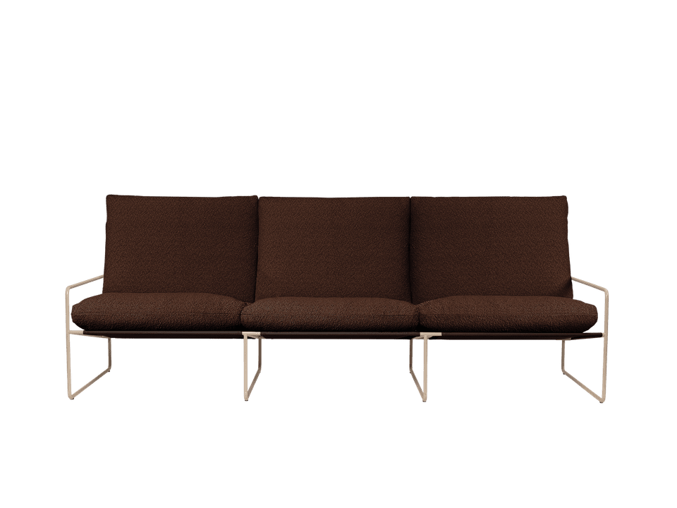 Desert 3 Sitzer Loungesofa in Cashmere/Chestnut präsentiert im Onlineshop von KAQTU Design AG. Lounge Sofa ist von Ferm Living