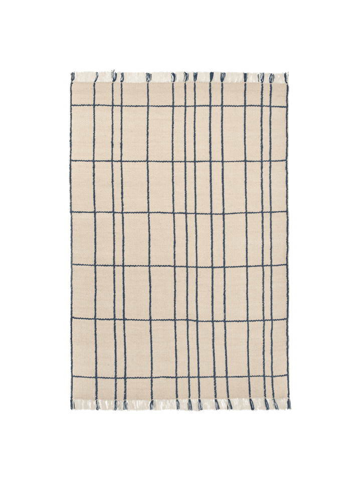 Sen Teppich 170 x 240 in Parchment/Indigo präsentiert im Onlineshop von KAQTU Design AG. Teppich ist von Ferm Living