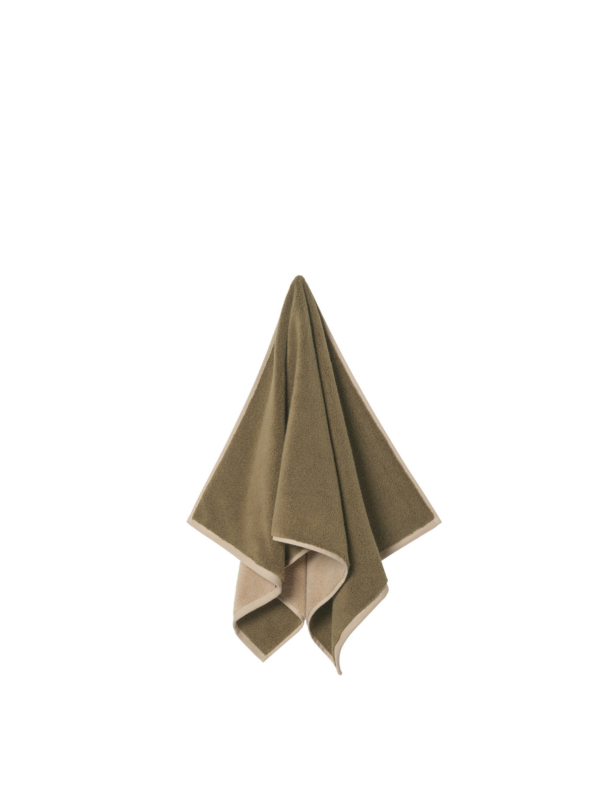 Ekko Handtuch in Olive/Cashmere präsentiert im Onlineshop von KAQTU Design AG. Handtuch ist von Ferm Living