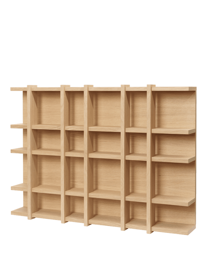 Elegantes Tilem Wandregal 6x4 von Ferm Living, ideal für stilvolle Akzente und praktische Aufbewahrung in jedem Raum.