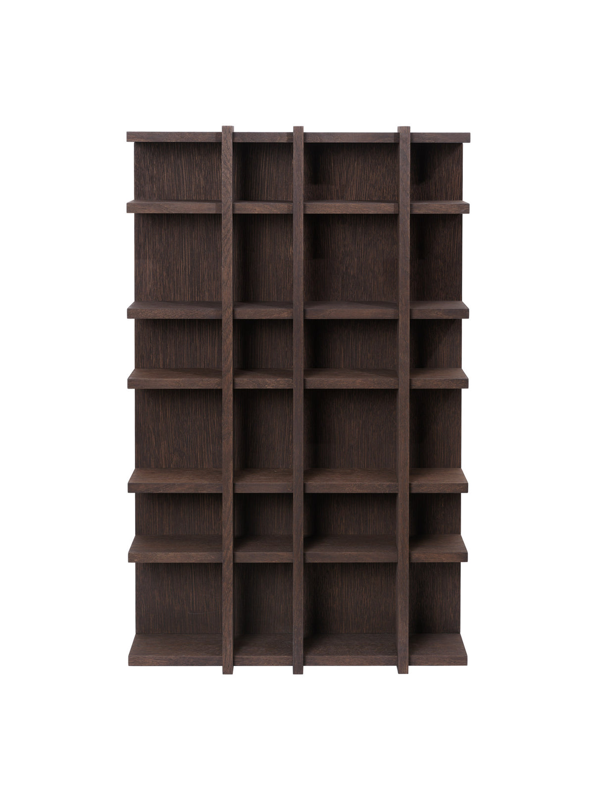 Tilem Wandregal 4x6 in Dunkel gebeizte Eiche präsentiert im Onlineshop von KAQTU Design AG. Wandregal ist von Ferm Living