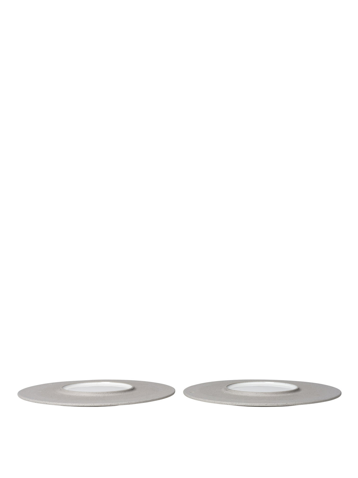 Sonae Side Plates 25 Set of 2 in Grey/White präsentiert im Onlineshop von KAQTU Design AG. Teller ist von Ferm Living