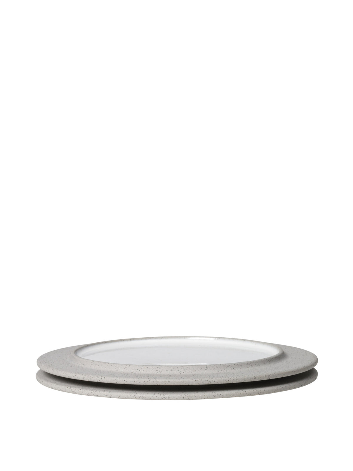 Sonae Dessert Plates 22 Set of 2 in Grey/White präsentiert im Onlineshop von KAQTU Design AG. Dessertteller ist von Ferm Living