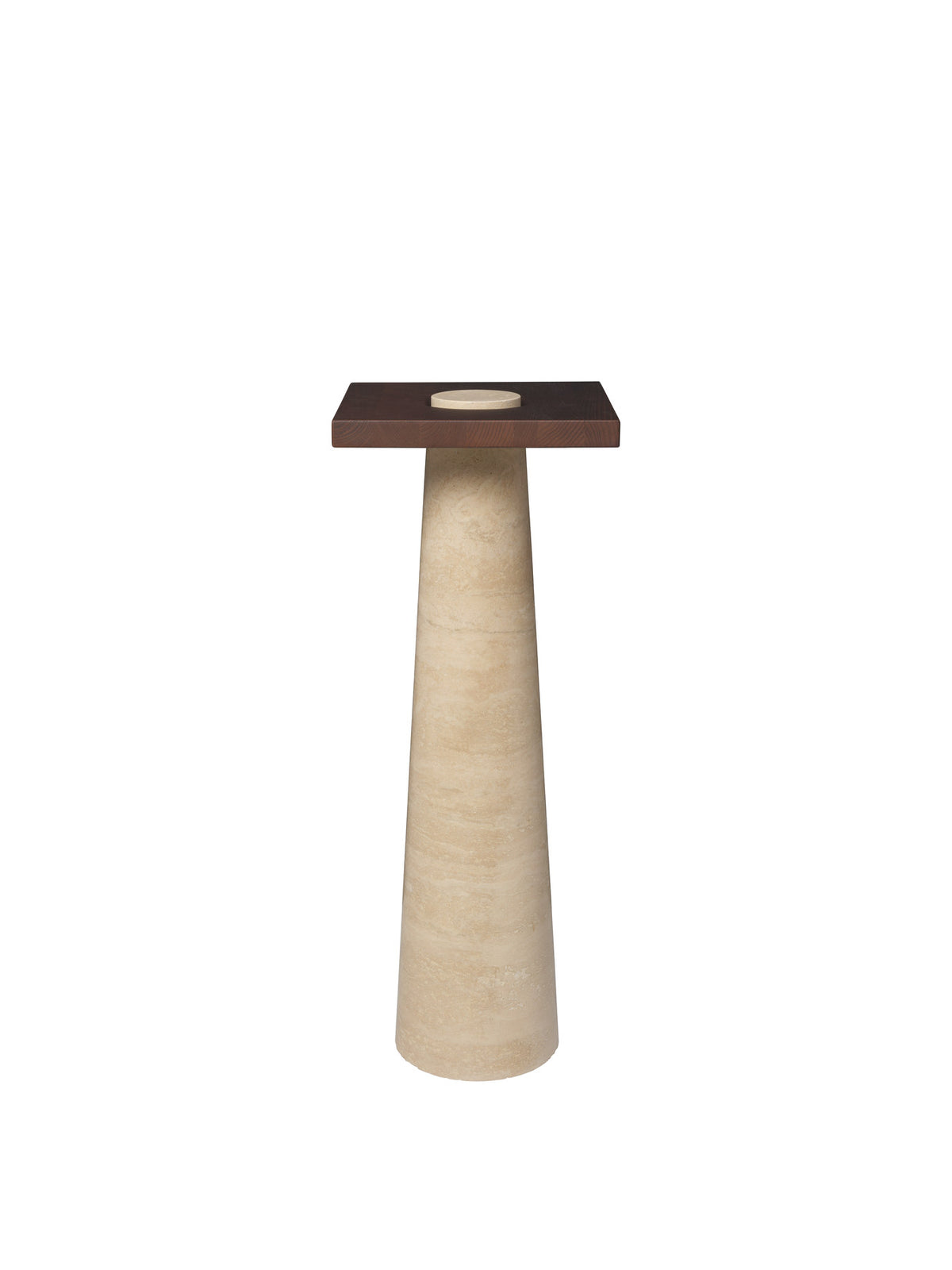 Grova Beistelltisch hoch in Travertin präsentiert im Onlineshop von KAQTU Design AG. Beistelltisch ist von Ferm Living