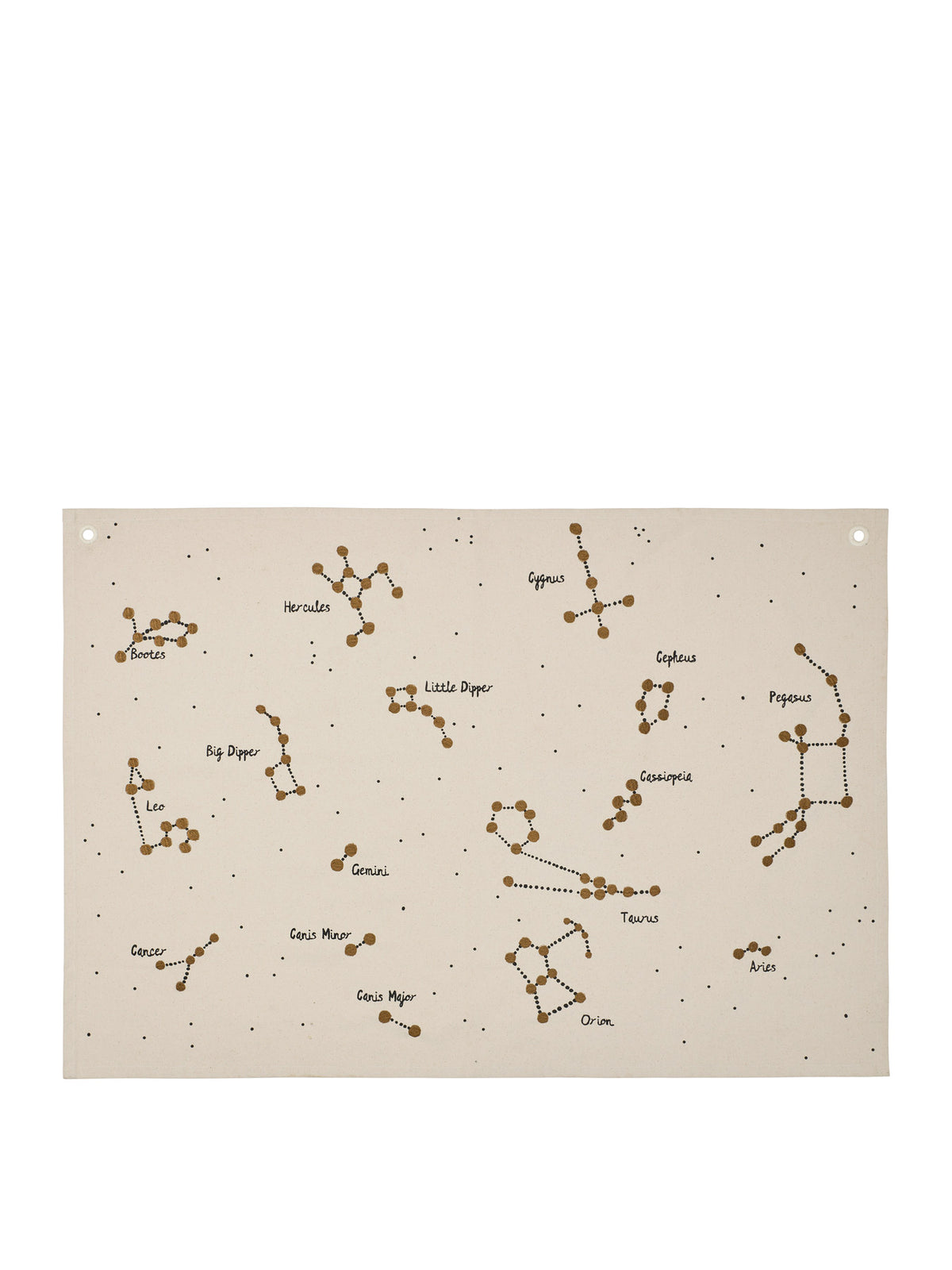 Constellation Textile Map in Undyed präsentiert im Onlineshop von KAQTU Design AG. Wandteppich ist von Ferm Living