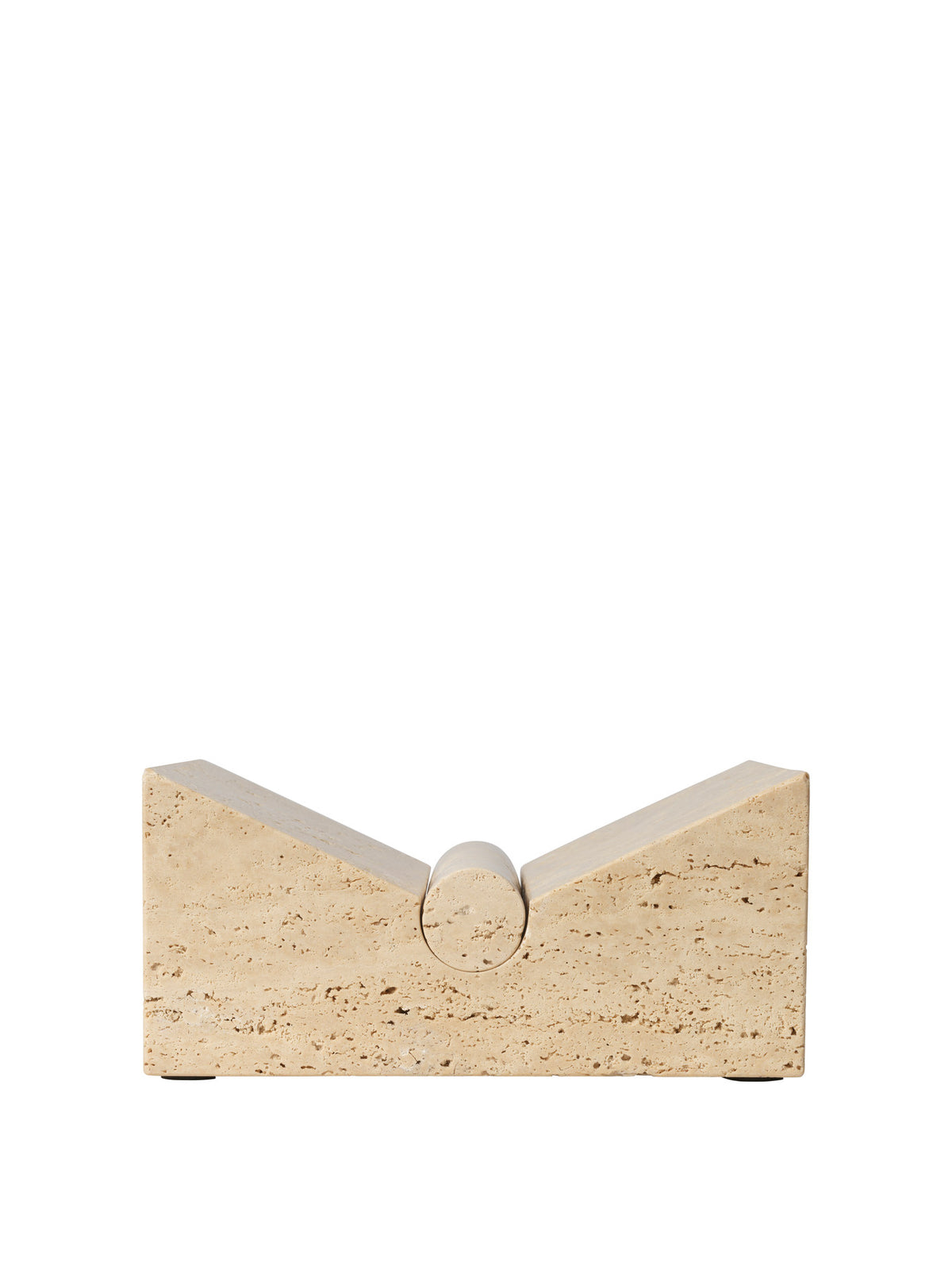 Tvara Book Stand in Travertin präsentiert im Onlineshop von KAQTU Design AG. Buchstütze ist von Ferm Living