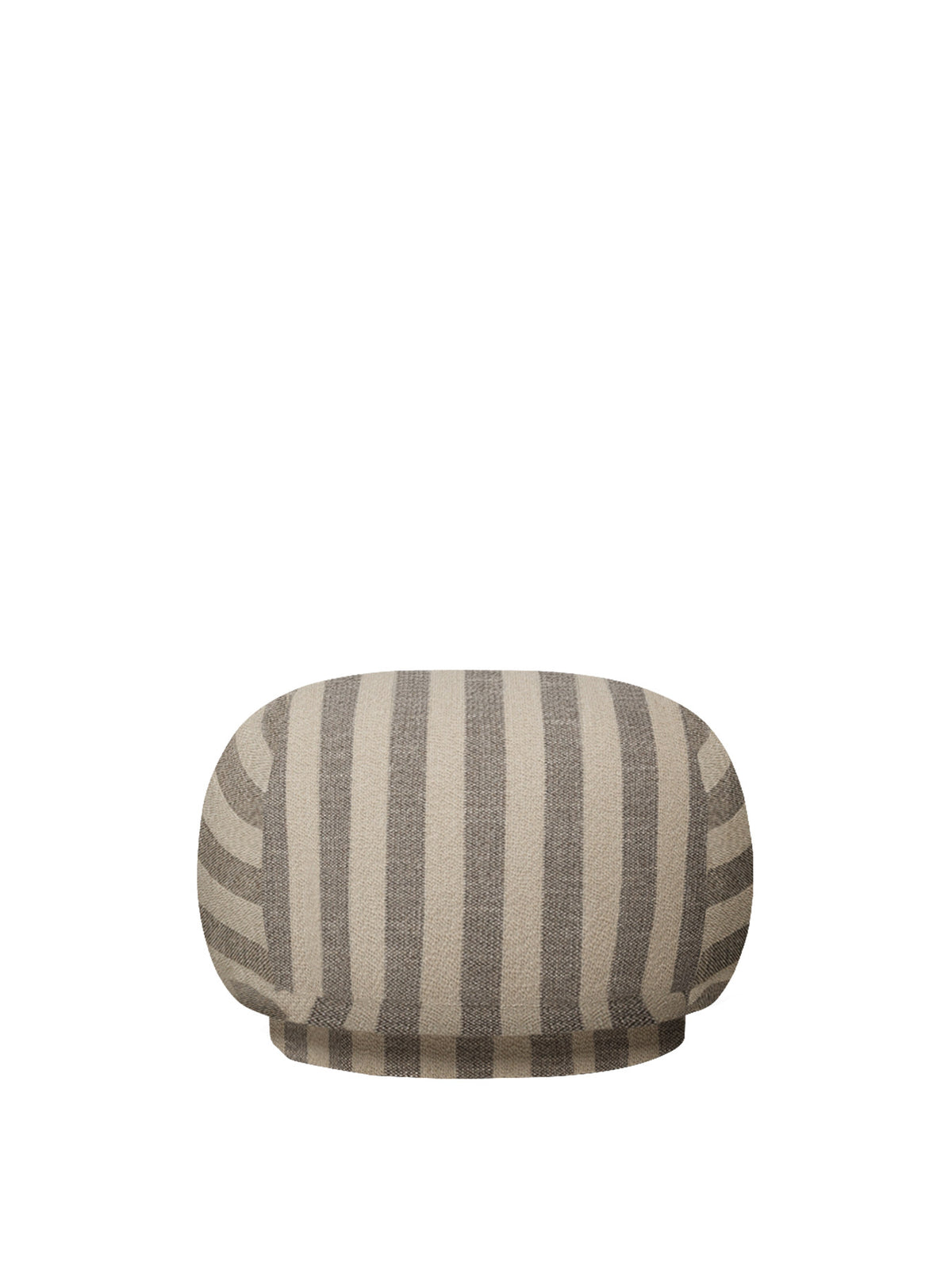 Runder Pouf Rico von Ferm Living mit weich wirkendem Bezug aus Bouclé-Stoff