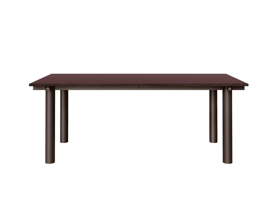 Atura Esstisch 200 x 90 in Dark Chocolate/Burgundy präsentiert im Onlineshop von KAQTU Design AG. Esstisch ist von Ferm Living