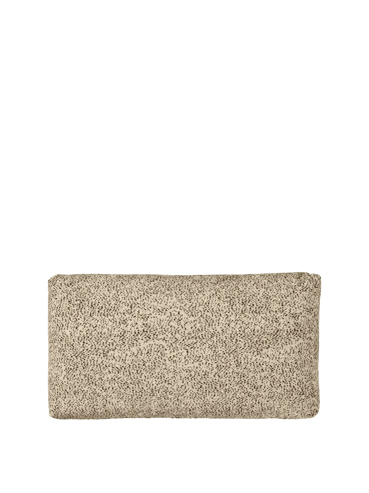 Kleines Kissen für das Dase Sofa von Ferm Living aus Poppy Samt in Butter/Black, mit weicher Füllung aus Schaum und Silikonfaserbällen.