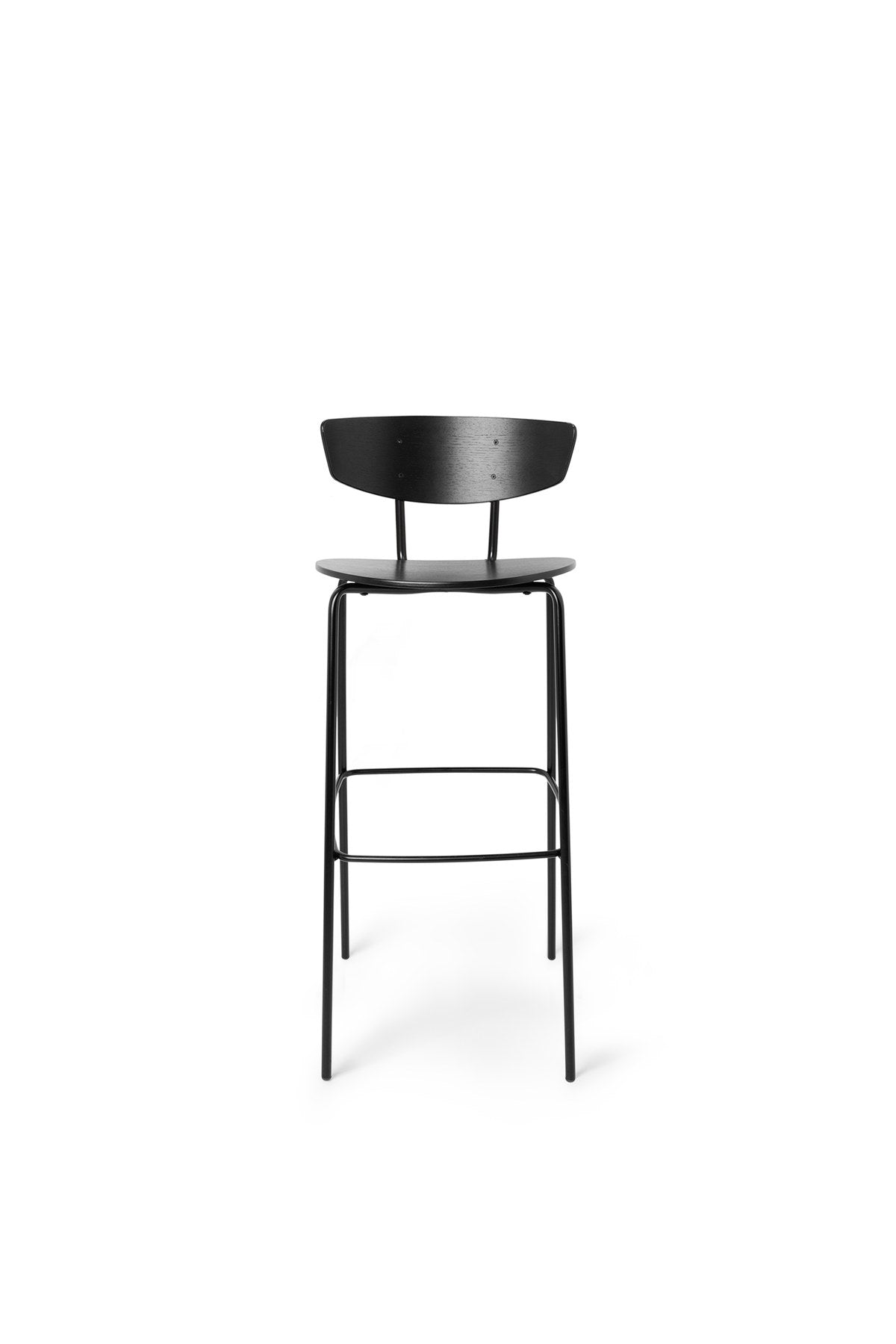 Herman Barstuhl hoch in Schwarz präsentiert im Onlineshop von KAQTU Design AG. Barstuhl ist von Ferm Living