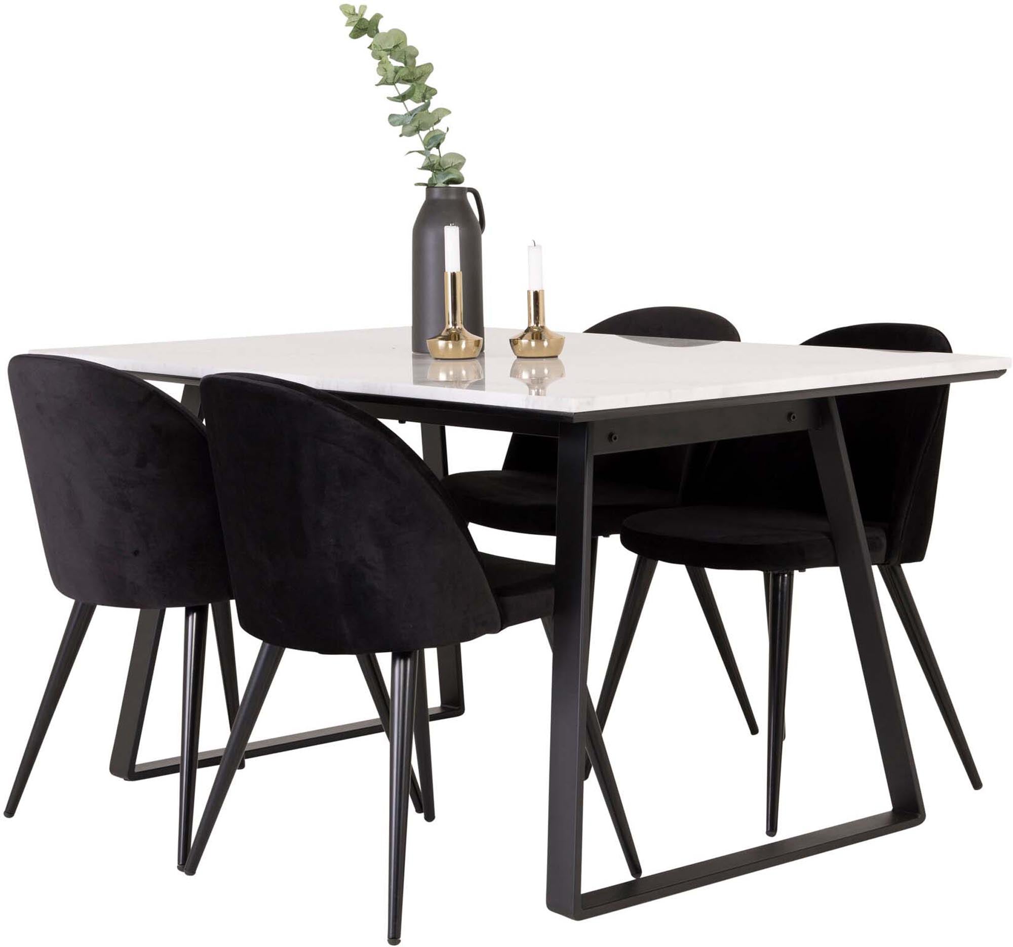 Elegantes Estelle Esszimmerset: Samtige Raffinesse für Ihr Zuhause.