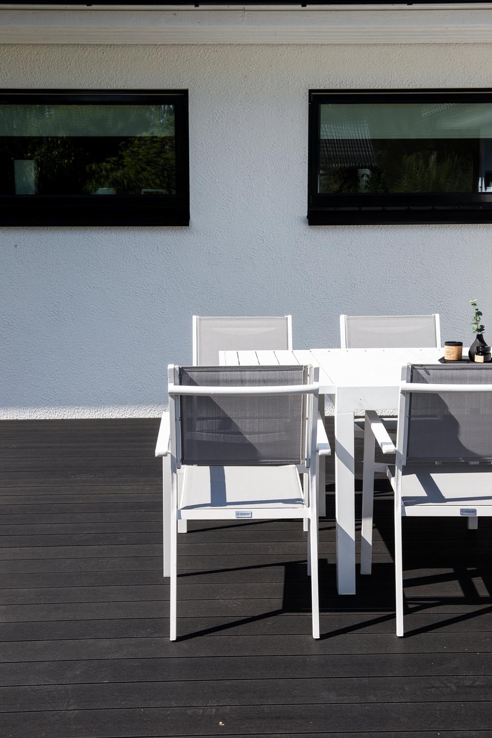 Marbella Outdoor-Tischset ausziehbar + Copacabana 160cm/8St. in Grau präsentiert im Onlineshop von KAQTU Design AG. Gartentischset ist von Venture Home