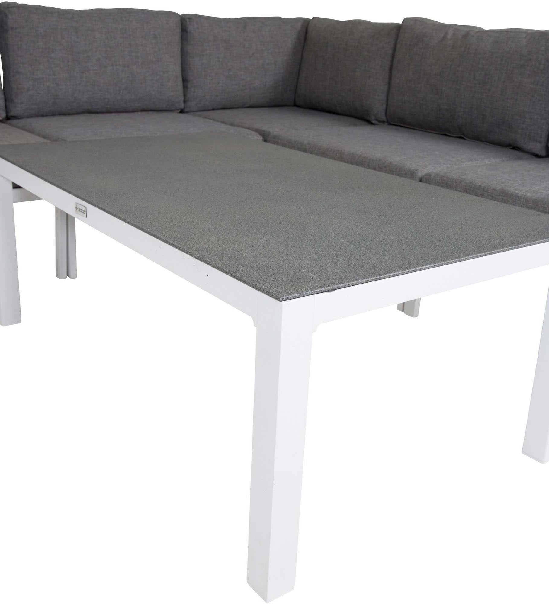Copacabana Sofagarnitur V1 in Grau weiss präsentiert im Onlineshop von KAQTU Design AG. Loungeset ist von Venture Home