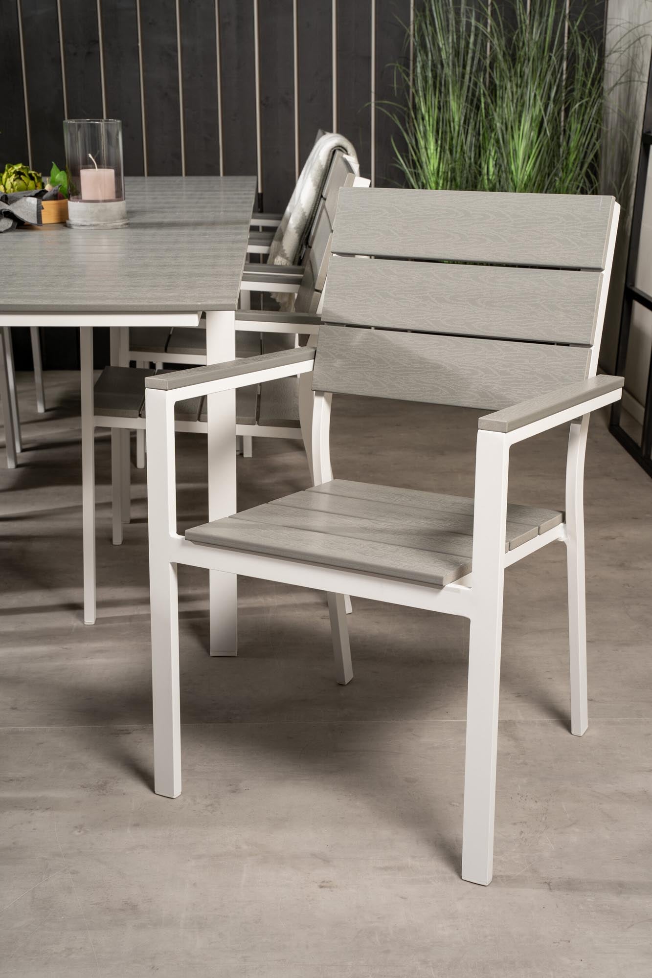 Venture Home Levels: Stilvolles, erweiterbares Outdoor-Tischset 160cm.