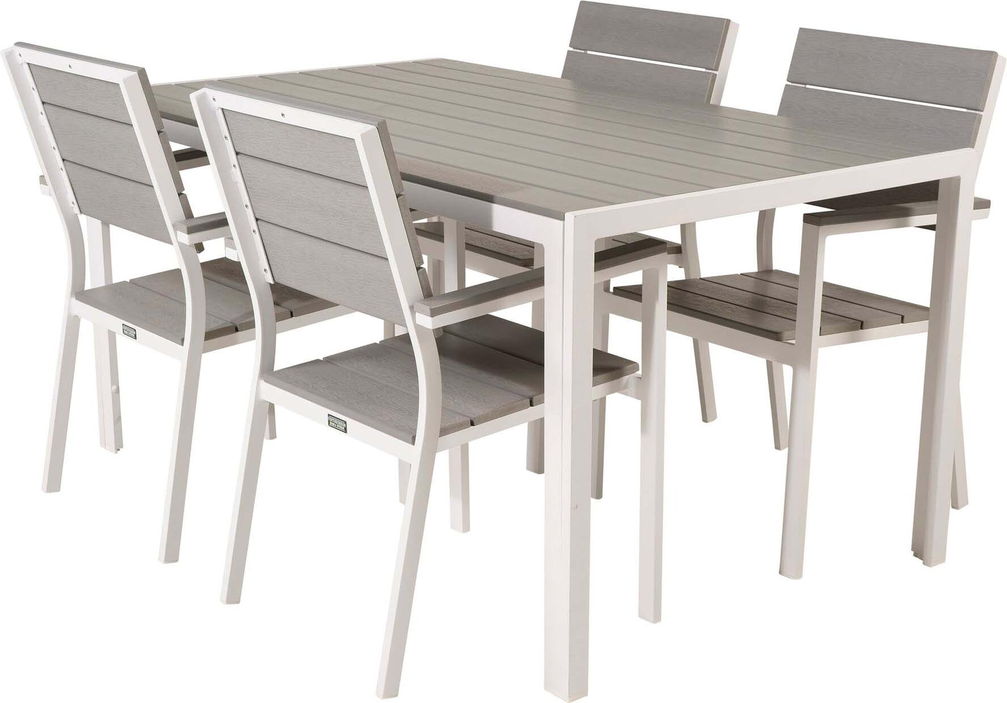 Stilvolles Break Outdoor-Tischset von Venture Home für 4 Personen. Perfekt für Garten, Terrasse und Balkon – langlebig und einladend.