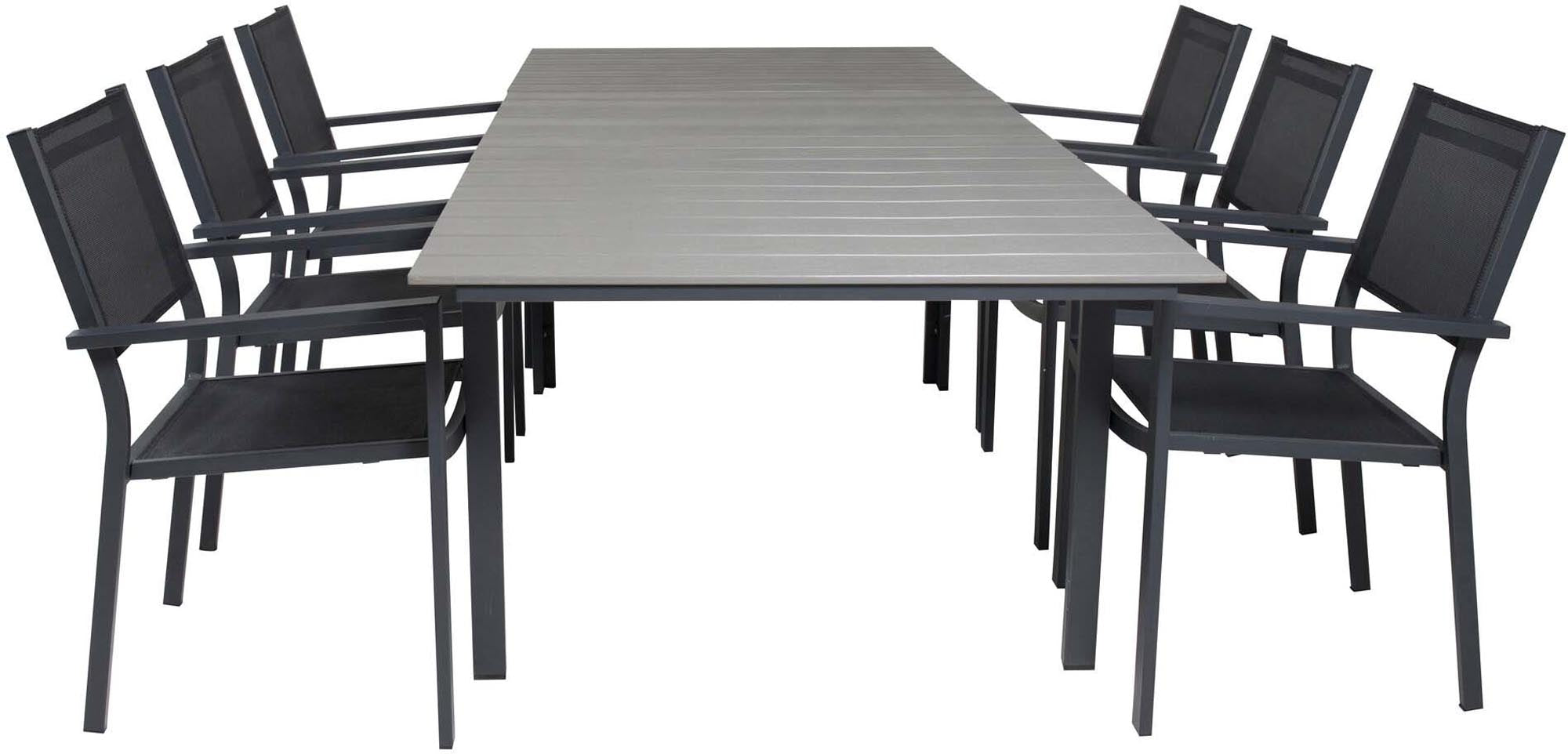 Entdecke das stilvolle Levels Outdoor-Tischset Copacabana, ausziehbar für 6 Personen. Perfekt für Garten, Terrasse und Balkon!