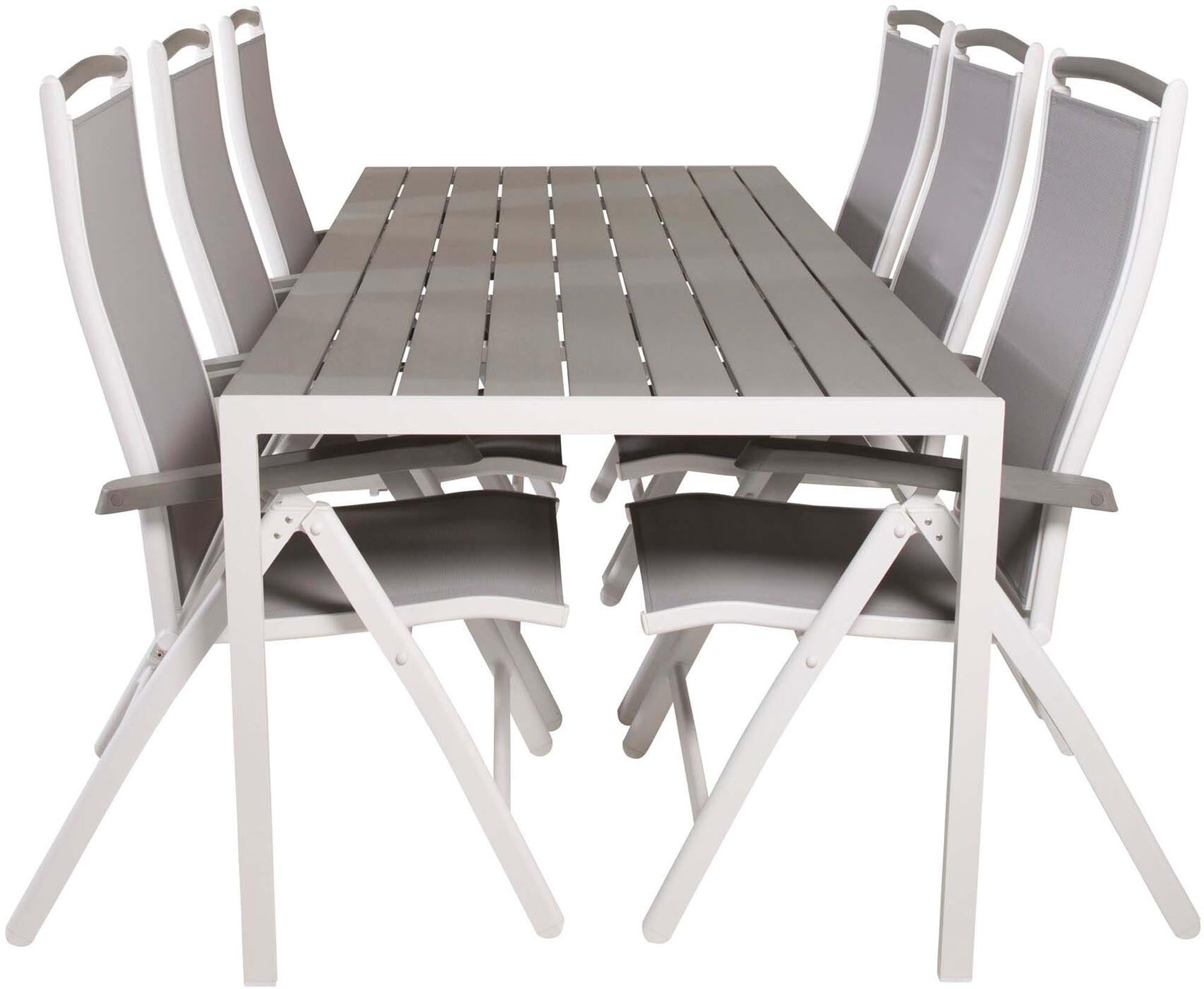 Robustes Venture Home Tischset für 6, perfekt für Outdoor-Dinner.