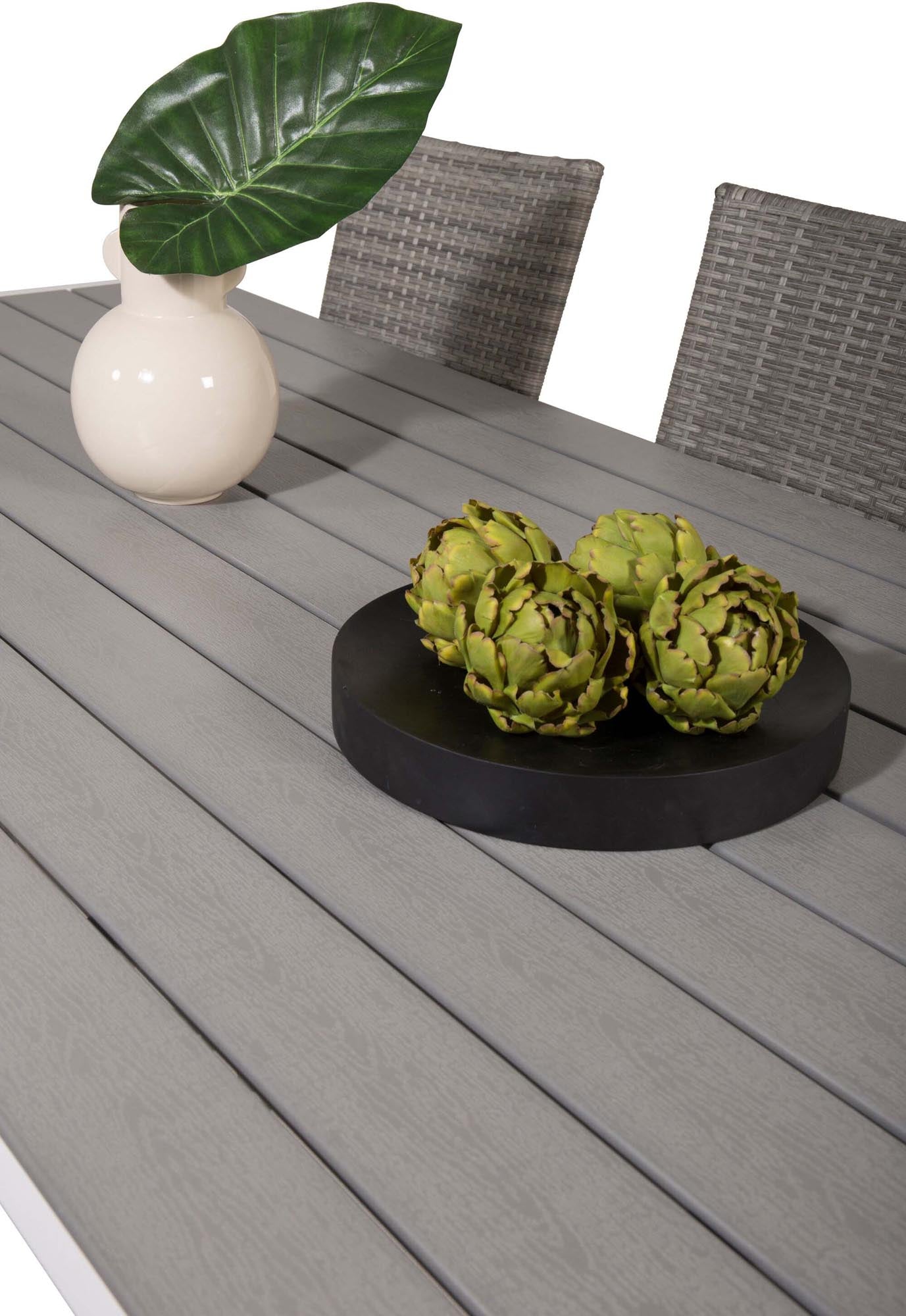 Break Outdoor-Tischset + Anna 205cm/6St. in Grau präsentiert im Onlineshop von KAQTU Design AG. Gartentischset ist von Venture Home