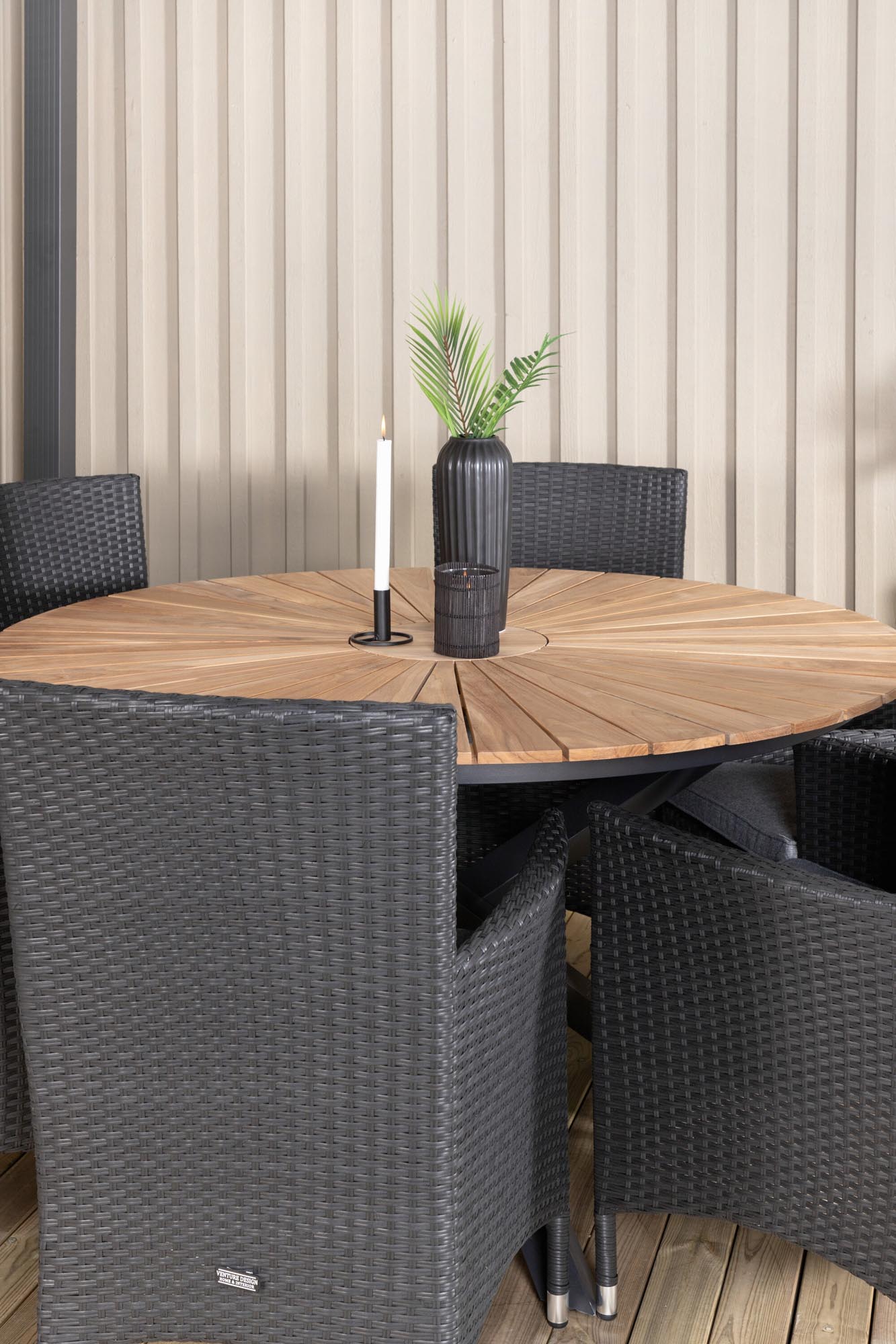 Robustes Mexiko Tischset für 6, perfekt für moderne Aussenbereiche.