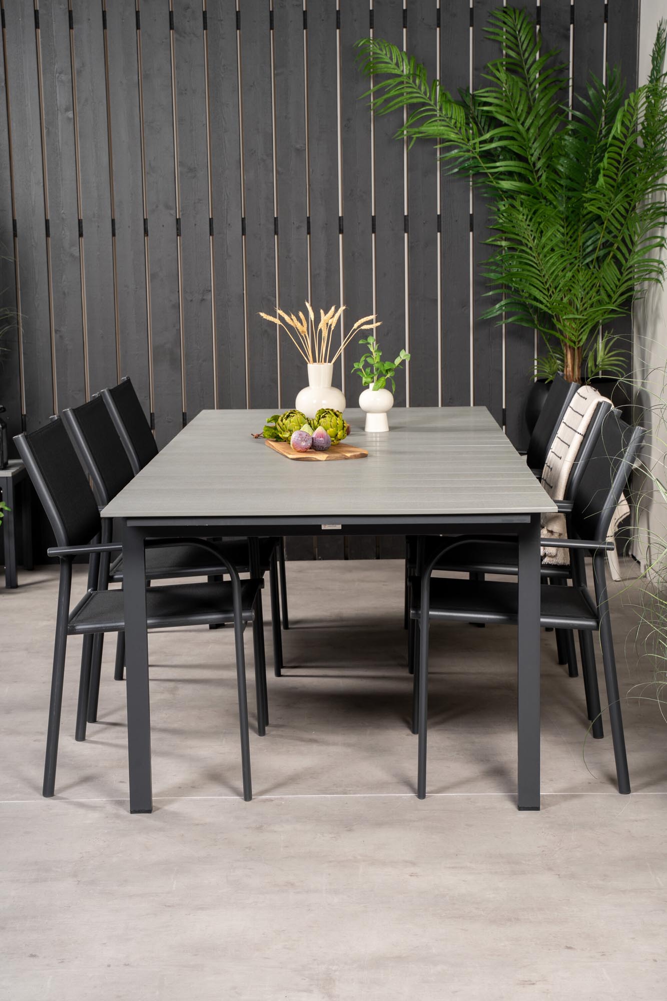 Elegantes Santorini Tischset für 6 von Venture Home, 224cm lang.