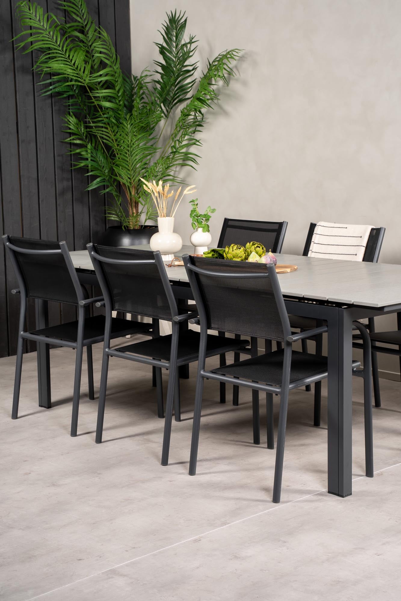 Venture Home Levels: Robustes 6er Outdoor-Set, 224cm, modern & langlebig.