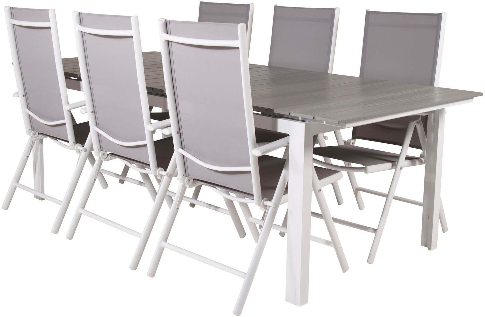 Elegantes Venture Home Tischset für 6, ideal für Gartenpartys.