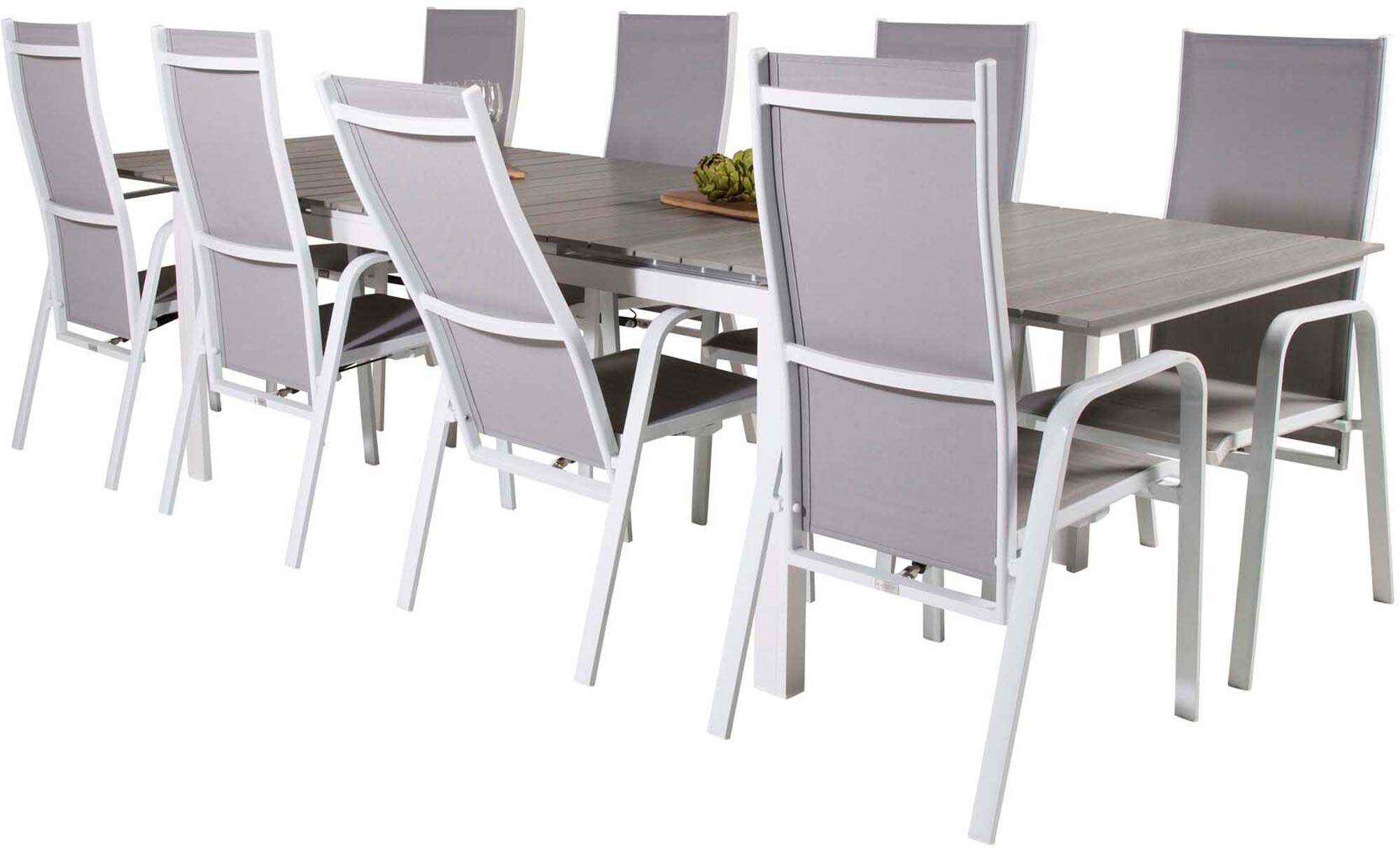 Elegantes Outdoor-Set für 8, perfekt für luxuriöse Gartenpartys.