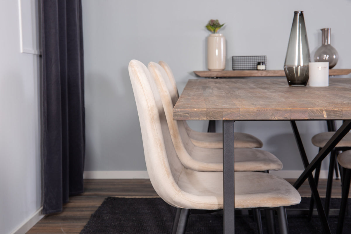 Padang Rechteckiges Essensset in Beige präsentiert im Onlineshop von KAQTU Design AG. Esszimmerset ist von Venture Home