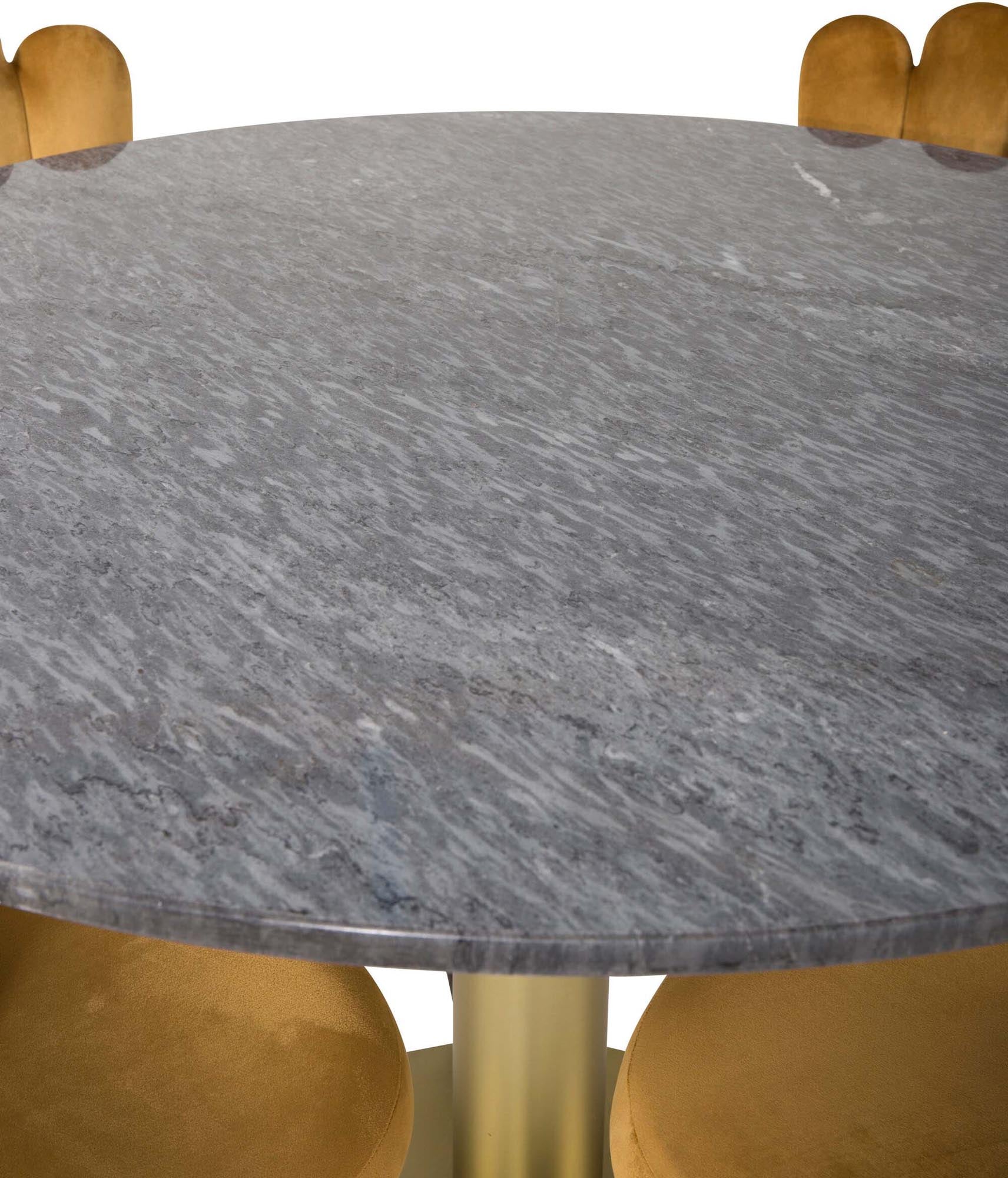 Estelle Esszimmerset + Limhamn Light ⌀106cm/4St. in Schwarz / Gelb / Gold präsentiert im Onlineshop von KAQTU Design AG. Esszimmerset ist von Venture Home