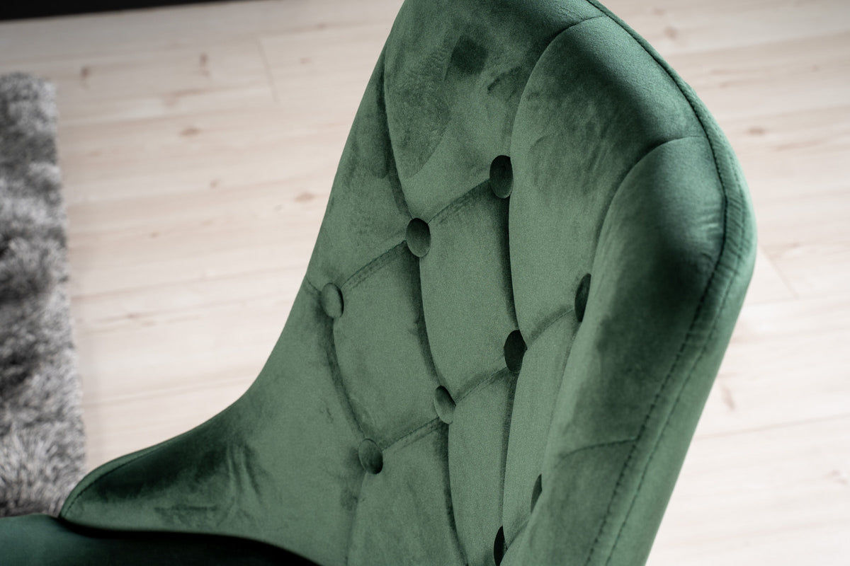 Dipp Esszimmerset + Velvet Deluxe 180cm/6St. in Schwarz / Gold / Grün präsentiert im Onlineshop von KAQTU Design AG. Esszimmerset ist von Venture Home