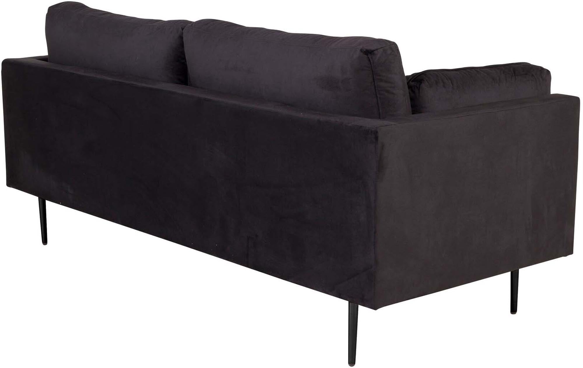 Boom Sofa in Schwarz/Schwarz präsentiert im Onlineshop von KAQTU Design AG. 3er Sofa ist von Venture Home