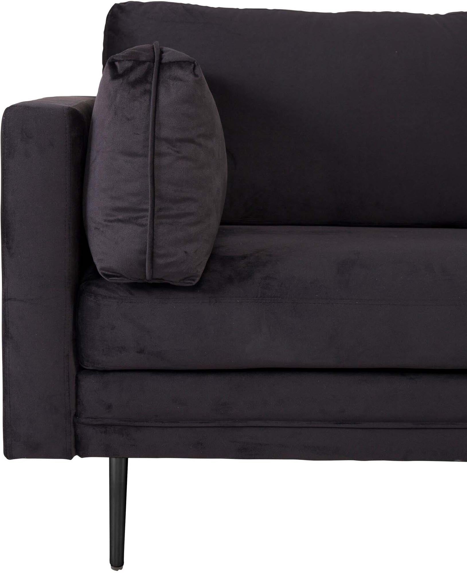Boom Sofa in Schwarz/Schwarz präsentiert im Onlineshop von KAQTU Design AG. 3er Sofa ist von Venture Home