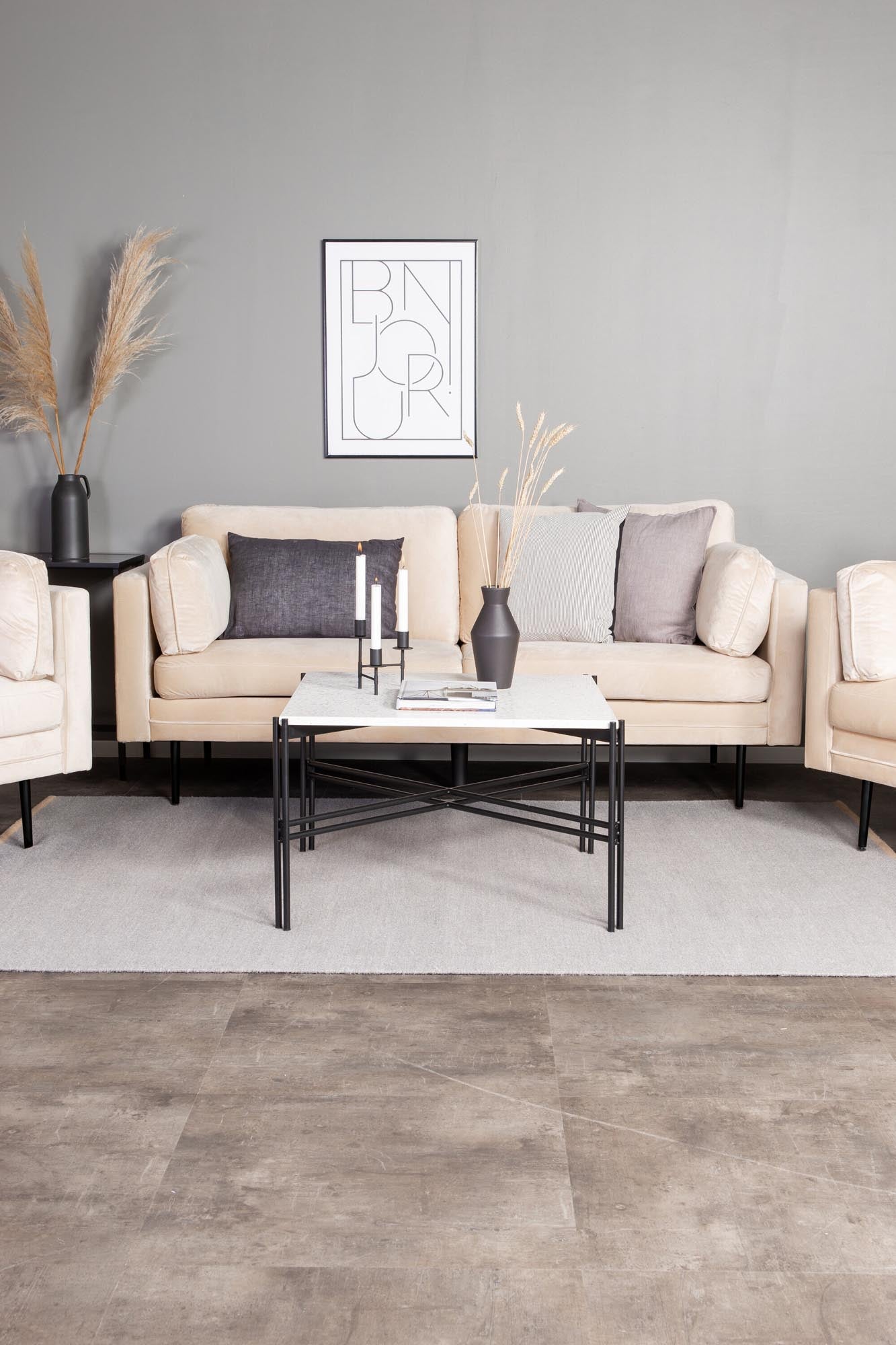 Boom Sofa in Creme/Schwarz präsentiert im Onlineshop von KAQTU Design AG. 3er Sofa ist von Venture Home